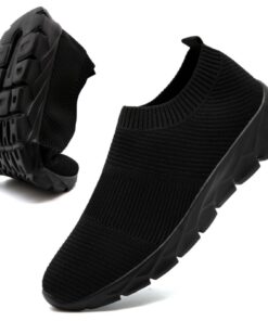 Chaussures de running FZJIALI Basket Homme Respirantes Outdoor Trail Jogging Marche Sport Gris