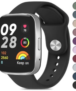 Bracelet Fitness Xiaomi Redmi Watch 3 Active/Redmi Watch 3 Lite en Silicone Respire pour Sportifs Hommes Femmes