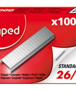 Maped - Boîte d'Agrafes Boxy de 1000 en Acier Inoxydable pour Bureau et Études