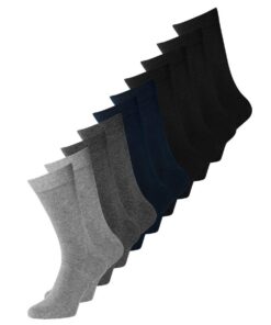 JACK & JONES Chaussures Homme Confort et Style en Lot de 10 Noos Chaussettes