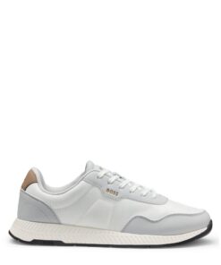 BOSS Hommes Titanium Runn Baskets Basses à Tige Texturée pour Sportifs Évolués - Légers et Réalistes - Taille US 6-13