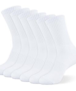 VEGCOO Chaussettes Sport Femme Homme Respirantes Absorbantes 6 Paires Support de Pied Pieds 37-40 Plein Air Usage Quotid