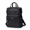 Sac à dos femme imperméable 15,6 pouces Noir pour travail etécole