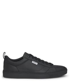 HUGO Hommes Morrie Tenn Baskets Basses en Similicuir Grainé - Confort et Style pour la Séason Printanière - Taille US 8
