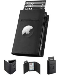 YESIIW Airtag Homme Noir Pop Up Magnetique RFID