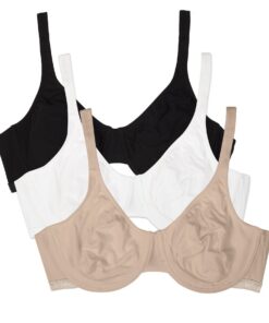 Soutien-gorge Fruit of the Loom en Coton Stretch Ultra Confortable pour Femme | Opacité | Lot de 3 | Soldes USA
