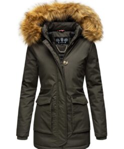 Veste d'hiver Navahoo B826 à Capuche Femme Hautes Températures Douce Chaude Mode Réversible