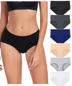 Culottes Femme Coton Confortable - Lot de 6 - Noir - Taille M - Perfects Pour_le_Jour_Et_la_Nuit_Seguir