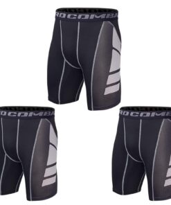 Rivccku 3 Shorts de Compression Homme en élasthanne pour Course à Pied et Entraînements Athlétiques - Améliore la Circul