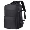 Sacs de voyage à vide NIDONE avec pompe | Sac à dos de voyage imperméable | Compression vol et affaires (Noir)