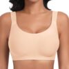 Soutiens-gorge Ganado Femmes sans Armature Confort Classiques Col en USans Coutures Coussinets