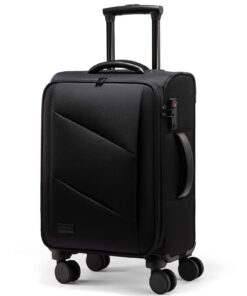 LOVEVOOK Valise Cabine Léger avec TSA Serrure, 4 Roues Silencieuses, Compartiment pour Ordinateur 15,6", 45L Bagage à Ma