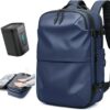 DUNSBY Sac à Dos Sous Vide 60L Compression avec Pompe à Vide, Sac de Voyage Étendable Approuvé par les Compagnies Aérien