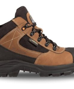 JALLATTE Chaussures de sécurité hautes en cuir Marron et Noire pour travailleurs S3 CI WR SRC