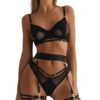 Rayson Ensemble de Lingerie Sexy Femme Ajourés | Porte-Jarretelles et Sous-Vêtements Élégants pour Femmes|}->{Rayson Lin