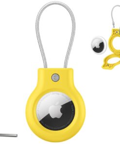 Apple AirTag Coque sécurisée avec serrure clé Allen, accessoire dur pour clés et bagages, protection contre la perte en