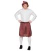 Costume Écossais Boland Ensemblé Homme, Kilt, Barrettes, Carnaval, Fête Costumée, St. Patrick's Day