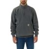 Carhartt Sweatshirt Homme Midweight Quarter-Zip Mock-Neck Maillot de Survêtement Confortable pour Hombres - Taille Grand