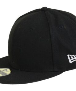 New Era Basecap 59fifty - Noir - Casquette Classique Unisexe pour Homme/Femme - Matériau Léger et Respirant