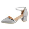 Tongs noires larges pour femme vertes - Chaussures à talons hauts pour femme - Décapsuleur imperméable pour l'été et la