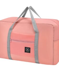Sac de voyage flintronic Week-end Homme Femme (Rose) Pliable 45*31*14CM Valise pour Vol