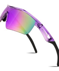 FEISEDY Lunettes de Soleil Sport Polarisées Protection UV400 pour Enfants Garçons et Filles de 7-12 ans Ultra Léger Flex