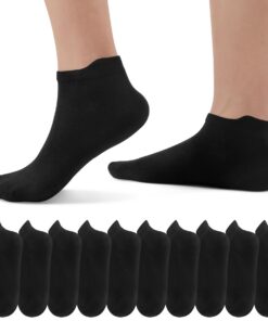 EKSHER Chaussettes Basses Unisexe, Coton Respirant Anti Transpiration OEKO-TEX, Homme Femme