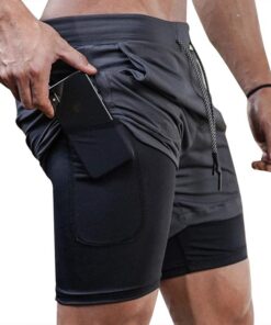 Shorts d'Entraînements Superora pour Homme - Fitness 2-in-1 - Doublure - Recherche : Shorts Entraînements Sportifs Homme