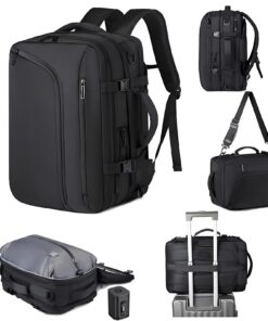 Sac à Dos Sous-Vide Voyage Cabine Bagage Imperméable Homme Femmes - Pompe Électrique Airbag Bagages Compactésordinateur
