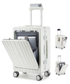 Sea Choice Valise rigide légère pour voyageurs affaires avec compartiment pour ordinateur portable et roues doubles pivo