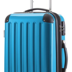 Koffer Hauptstadtkoffer Alex - Valise cabine 55 cm, Valise rigide, 42L, Bleu Cyan