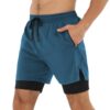 Danfiki Short Sport Homme Running Respirant Poche Course a Pied Rapide