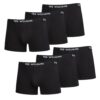 Jean-Philippe Ted Williams Lot de 6 Boxers Noir Homme Taille L - Confort Élastique et Coton - Sous-Vêtements pour Hommes