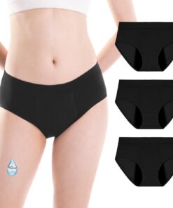 Culottes menstruelles adolescentes INNERSY pour fille, grande flux, taille 10-18 ans, lot de 3, OEKO-TEX STANDARD 100