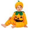 Funidelia Déguisement de Citrouille pour Petit Enfant avec Combinaison et Bonnet, Tenue Halloween et Carnaval, Grande Co