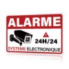 Puto Décor Pancarte Alarme Vidéo Surveillance, Surveillance par Caméra, pour Résidences, Magasins, Banques