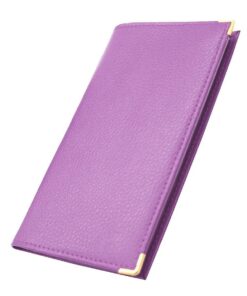 Charmoni Etui Porte chéquier avec carte crédit et pièce d'identité (C07 Mauve) pour hommeaffaires