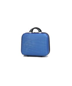 Valise cabine Marque Française CELIMS Bleu Vanity 17 Pouces Fonctionnelle et Spacieuse pour Voyage