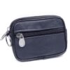 Charmoni Portefeuille en Cuir Véritable pour Homme - Multi Poches - Grande Capacité - Qualité Exceptionnelle - Bleu Mari