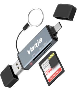 Vanja Lecteur de Cartes SD USB Type C OTG pour utilisateurs mobiles voyageant UNEiquement la vitesse avec des cartes SDX