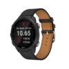 Bracelets de Cuir pour Garmin Forerunner 245/55 Homme Femme - Véritable Remplacement Compatible avec Garmin Forerunner 2