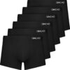 Boxers QINCAO Homme Lot de 6 Coton Pas d'étiquette Qui Gratte bajo-scène Fitted Trunk Caleçons Ultra Doux Confortable OE