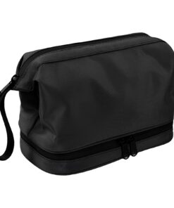 Pyuyan Sac de Toilette Étanche pour Femmes et Hommes - Trousse de Voyage avec Poche Zippée et Séparation Sèche-Humide