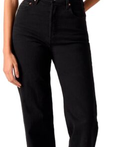 Levi's Ribcage Full Length Jeans Femme Élégant et confortable pour la vie quotidienne en denim de haute qualité. Taille