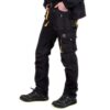 REIS REIS FORECO-T BY46 Pantalon de Travail Protecteur Homme Noir-Jaune Taille 48 Anti-coupure Cargo