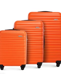 Valise de Voyage WITTCHEN Grove Line Orange | Absolument Parfaites pour Air France/Easyjet/Ryanair | Femmes et Hommes |