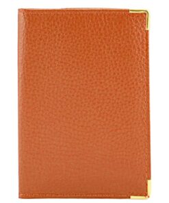 Charmoni Porte Cartes Voiture Cuir Orange pour Permis Identité Assurance