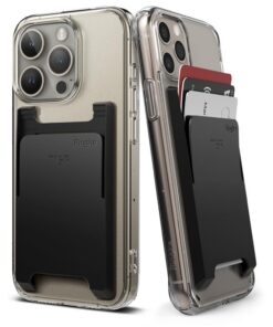 **Ringke Phone Case Wallet with 3M Sticker | Credit Card Holder for iPhone 13 | Reusable Sticker Wallet for Car Key Ring
