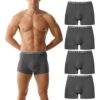 Pack Hoerev de 4 Malles Boxers Hommes Confortables et Respirants Pour Sport et Daily Wear