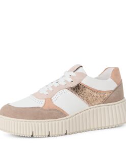 Chaussures de basket Tamaris femme taupe combiné 38 EU - confortable et fashionnable pour le quotidien